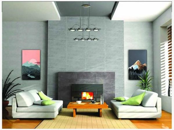 Гірська-долина-диптих-Uden-S-в-интерьере